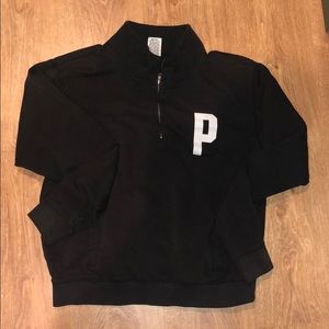 Medium Victoria Secret PINK black half zip